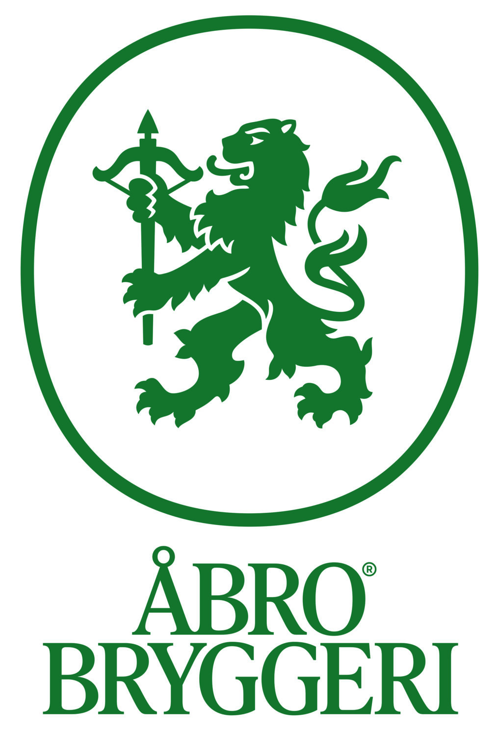 Reedesign logo Åbro Bryggeri i samarbete med Rasmus Engström. Föreställande det småländska landskapsvapnet, ett lejon med en armborst. Utförd av Tomas Lindell.