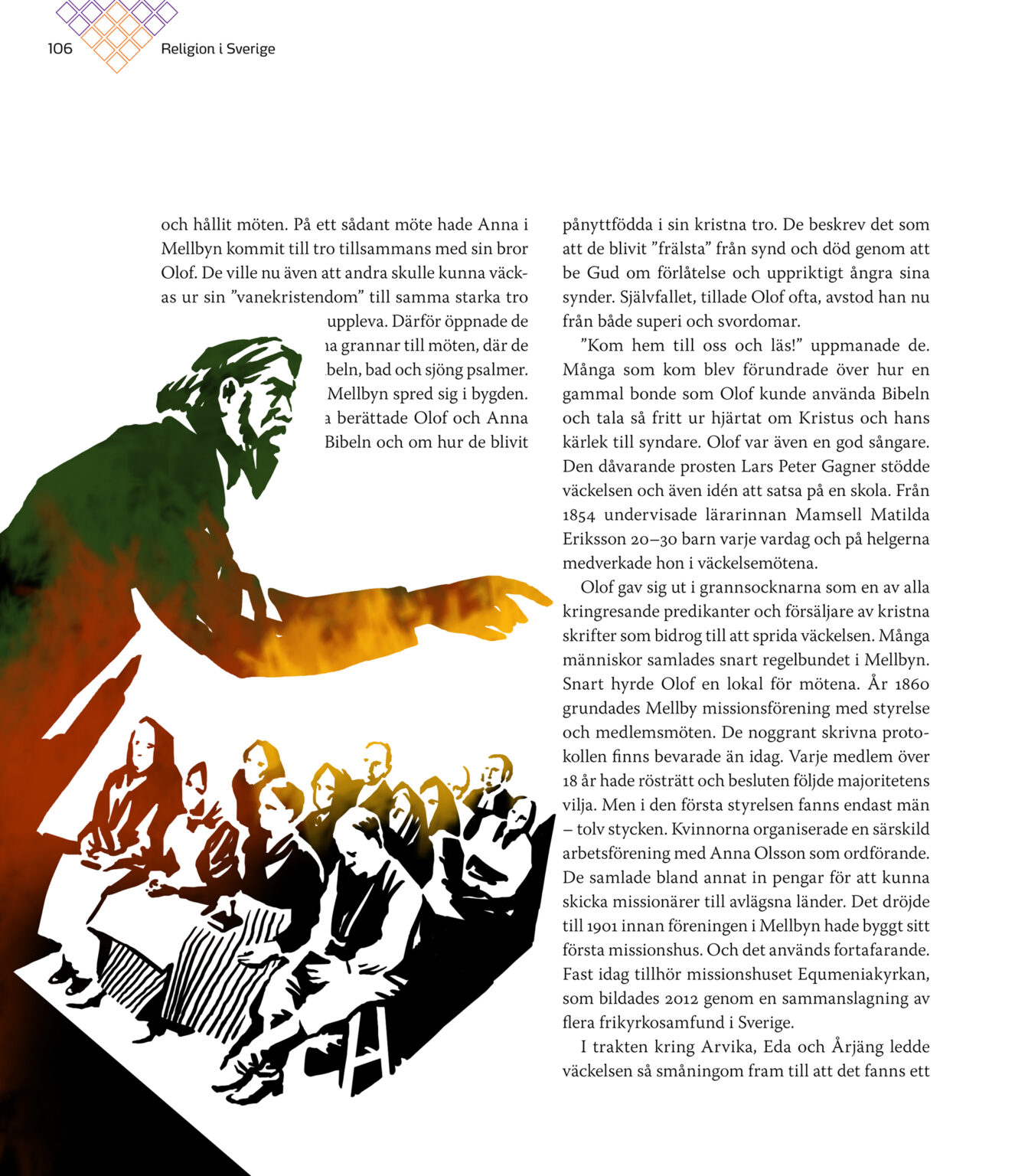 Illustrationer religion för SO-serie högstadiet från Bonnier utbildning. Har arbetat i ett grafiskt serietidningsmanér. Utförd av Tomas Lindell.